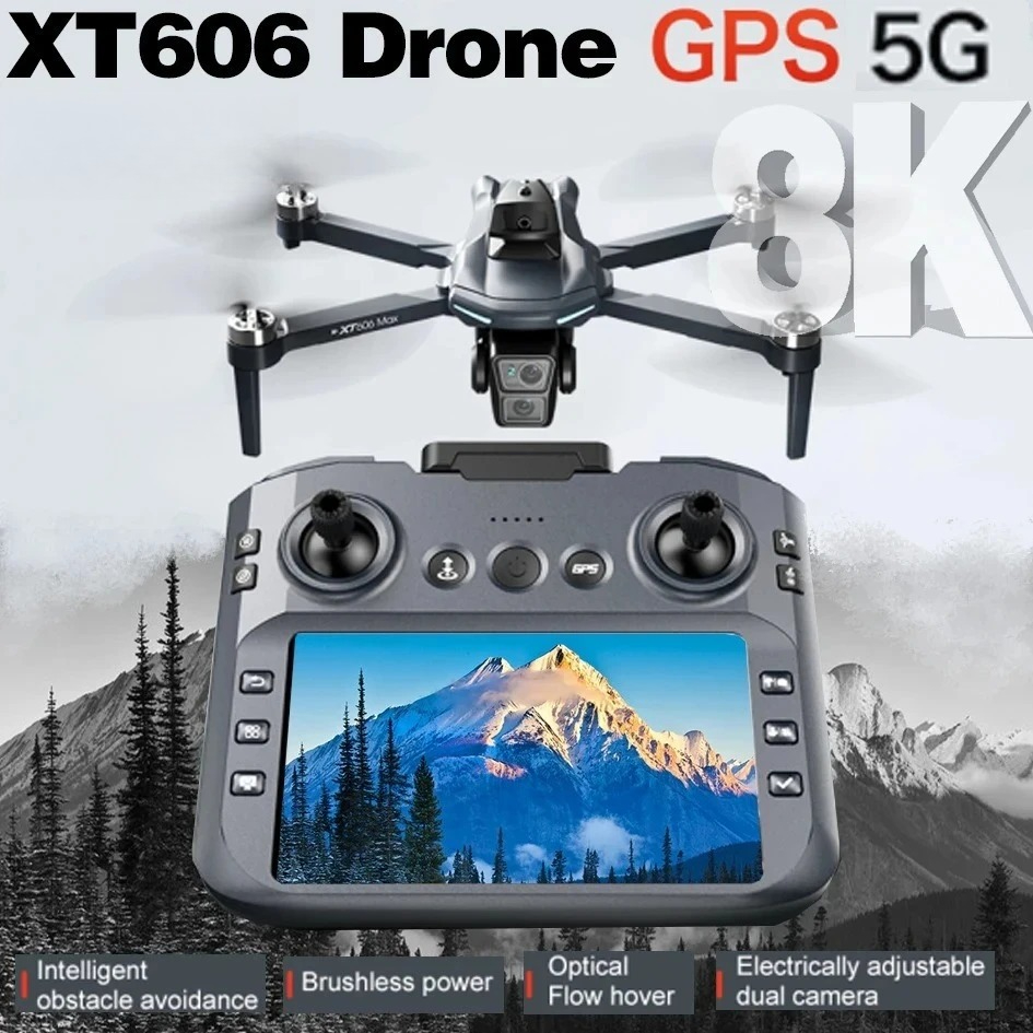 Drone Surveying - Original XT606 Drone Professional 8K HD