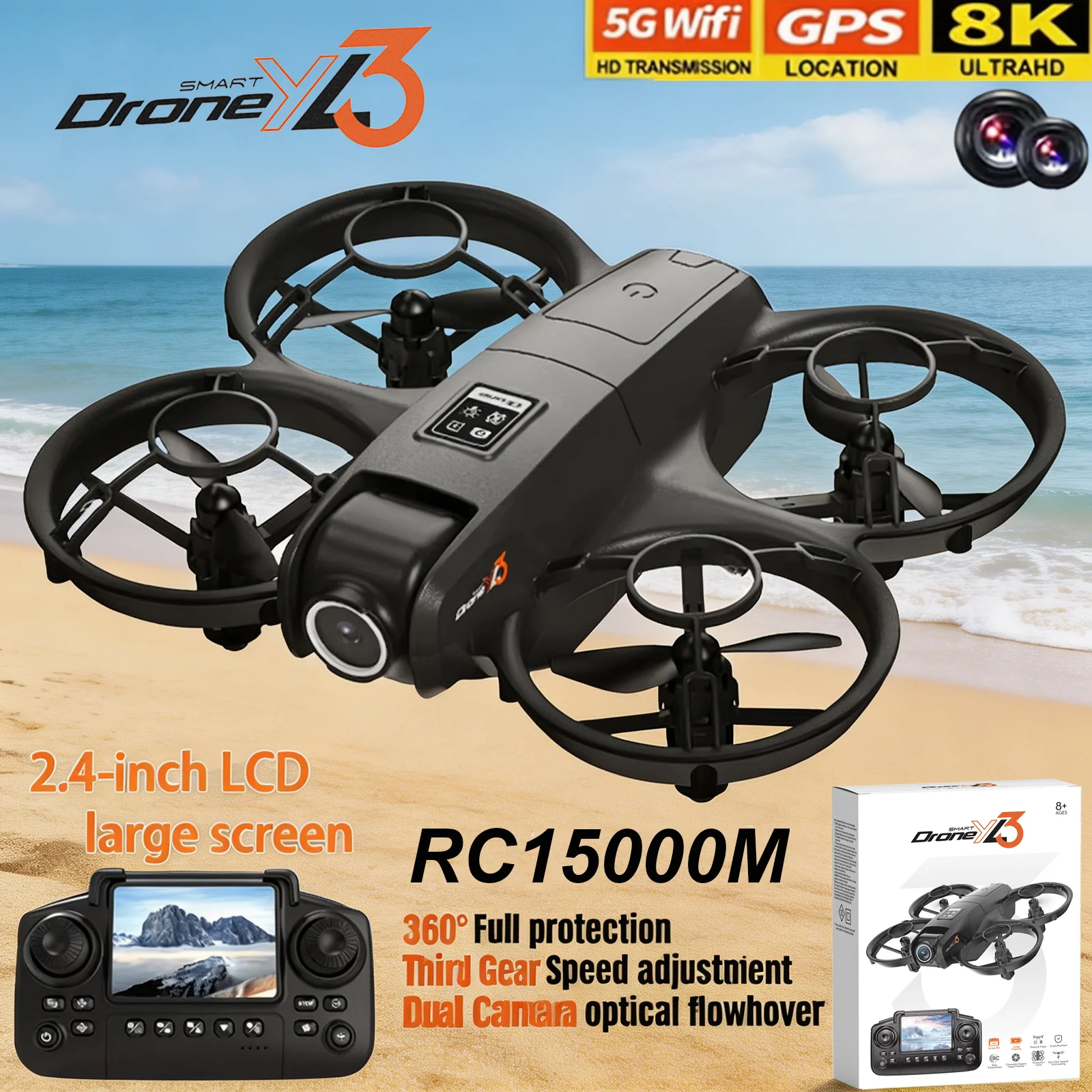 New YL3 RC Drone 8K 1080P Wide - огляд і ціна Drone Surveying